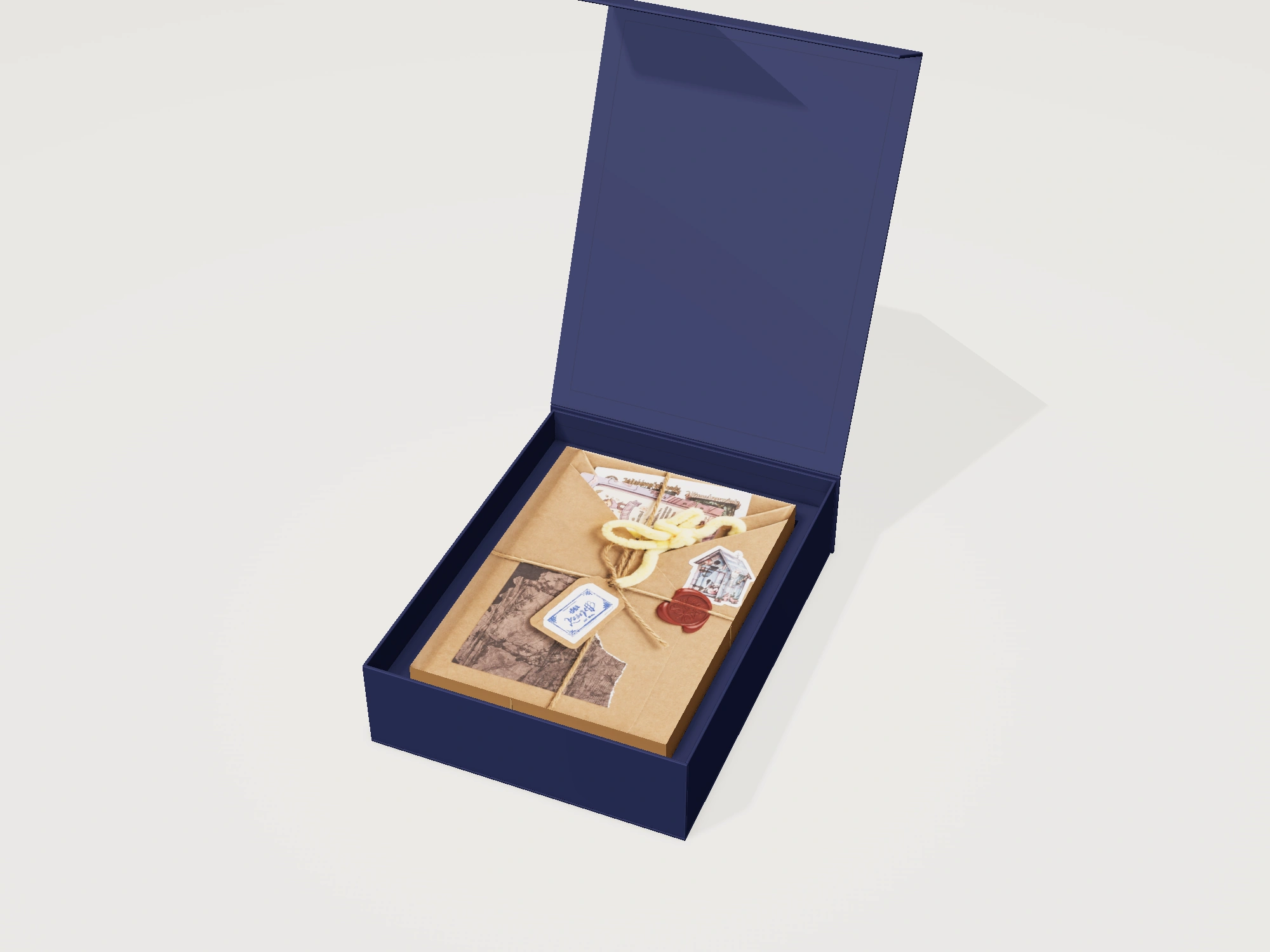 Open gift box with the Addictively Yours kit inside